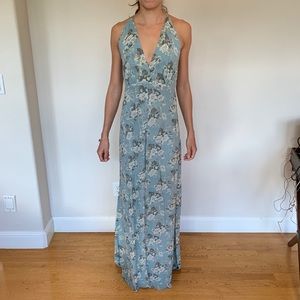 Reformation floral floor length dress